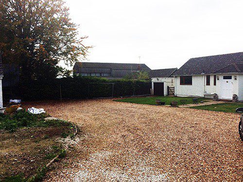 Concrete Fencing Services Before